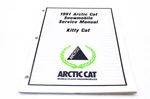 New Oem Arctic Cat 2254-642 1991 Snowmobile Service Manual Nos. Fixed Price $44.36.