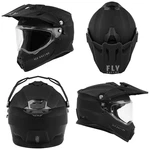 New Fly Racing Trekker Solid Matte Black Dot Ece Motorcycle Helmet All Sizes. Fixed Price $219.95.