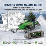 Arctic F5 F6 F7 Firecat 500 600 700 2005 Service Repair Shop Manual Usb. Fixed Price $23.99.