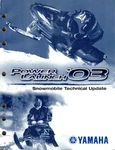 Genuine Yamaha Dealer Service Technical Update Guide/manual 2003 Snowmobile. Fixed Price $19.99.