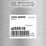 AL55516 Guage Fits John Deere (surplus Open Box). Fixed Price $597.06.