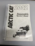 Arctic Cat Snowmobile MANUAL,OPRS-2002 2256-397. Fixed Price $19.95.