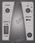 1974 Arctic Cat El-tigre Ignition / Dash Panel Decals Graphics Like Nos. Fixed Price $29.97.