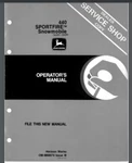 1980 John Deere Sportfire 440 Snowmobile Owner Service Manual Pages OM-M68674. Fixed Price $19.95.