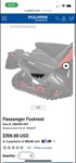 Polaris Snowmobile Passenger Foot Rests. Fixed Price $59.99.