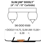 Woodys Dooly Carbide Wear Rods 6IN. DS6-9600. Fixed Price $156.67.