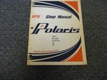1975 Polaris Colt & Ss Snowmobile Shop Service Repair Manual. Fixed Price $110.64.