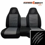 60-40 Hi Back Truck Seat Covers Fit 91-03 Ranger / Blk Charcoal Bear Claw Logo. Fixed Price $84.99.