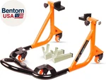 Universal Adjustable Rear Paddock Stand For Motorcycle With Swingarm Rest 360. Fixed Price $126.00.