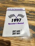 1997 Arctic Cat Snowmobile Operator Manual Zrt 600/800. Fixed Price $12.99.