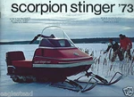 Snowmobile Brochure - Scorpion Stinger Product Line Overview 1973 (SN08). Fixed Price $36.19.