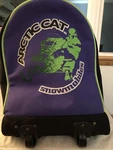 1990'S Arctic Cat Oversized 28" Canvas Snowmobile Duffle Gear Bag With Wheels. Fixed Price $128.95.