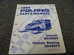 1994 Polaris Indy Classic 0942865 Snowmobile Parts Catalog Manual Pn 9912496. Fixed Price $167.50.