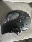 Hjc Sy-max Iii Modular Helmet Medium Matte Black W/ Cardo Bluetooth Communicator. Fixed Price $185.50.