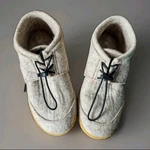 Woolfit Nomad Slipper Boots/beige/rubber Sole/eu 40/US 9/US 7/PRE-OWNED. Fixed Price $35.00.