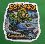 Kawasaki Sno-jet Sst 440 Snowmobile Vintage-style 9X9CM Vinyl Sticker 3 Of 12. Fixed Price $8.54.