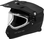 Fly Racing Trekker Cold Weather Solid Helmets With Dual Shields Md Matte Black. Fixed Price $259.95.