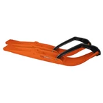 Pair Of Orange C&a Pro Razor Rz 6" Snowmobile Skis W/black Loops. Fixed Price $256.13.