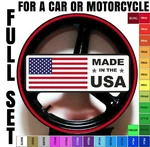 19"-20" Motorcycle Car Rim Stripes Wheel Decals Tape Stickers Vinyl Graphic Kit. Fixed Price $13.99.