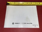 1989 Yamaha SV125P/SV125EP Owner's Manual First Edition Rare. Fixed Price $59.95.