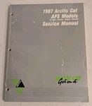 Arctic Cat Service Shop Manual 1987 Afs Models Tigre Pantera Cougar Cheetah. Fixed Price $40.59.