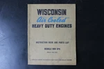 Wisconsin VM4 VP4 Heavy Duty Engines Instruction Book Parts List Mm 237. Fixed Price $29.99.