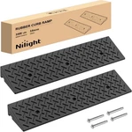 Nilight 3.2" Rise Curb Ramps Heavy Duty Rubber Driveway Threshold Shed. Fixed Price $63.99.
