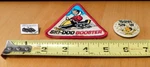 Vintage Ski-doo Snowmobile Think Button Pin Booster Mach 1 Lot. Fixed Price $35.00.