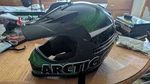 Arctic Cat Atv Snowmobile Helmet Green Youth Medium Mx Snowcross. Fixed Price $50.00.