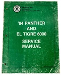 1984 Arctic Cat Panther And El Tigre 6000 Service Manual Form Number 2254-302. Fixed Price $27.99.