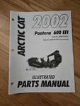 2002 Arctic Cat Pantera 600 Efi Snowmobile Illustrated Parts Manual 2256-525. Fixed Price $5.00.