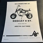 1970 Arctic Ssscat Ii St. Mini-bike Parts Manual Copy P/n 2350-001. Fixed Price $15.99.