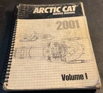 2001 Arctic Cat Snowmobile Volume Service Manual P/n 2256-347 (325). Fixed Price $49.99.