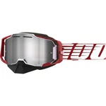100% Armega Snow Goggles - Oversized Red Silver Mirror. Fixed Price $110.00.