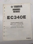 Yamaha Supplementary Service Manual EC340E Snowmobile 8L6-28197-70 1980. Fixed Price $23.62.