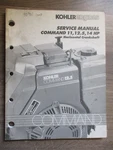 Kohler Service Shop Manual Command 11 12.5 14 Horizontal Crankshaft. Fixed Price $13.95.