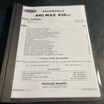 1973 Mercury Snowmobile 440 Max 438 Cc Parts Manual. Fixed Price $23.99.
