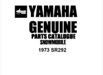 1973 Yamaha Parts Manual For SR292. Fixed Price $25.00.