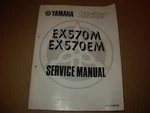 1988 Yamaha EX570M , EX570EM Exciter Snowmobile Service Manual. Fixed Price $44.00.