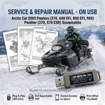 Arctic Cat Pantera 570 600 800 900 2003 Service Repair Shop Manual On Usb. Fixed Price $23.99.