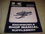 Kawasaki 1981 Intruder ST440-A4A Snowmobile Shop Manual Supplement. Fixed Price $9.99.
