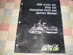 Arctic Cat Snowmobile 1988 Kitty Shop Repair Service Manual 2254-444. Fixed Price $10.99.