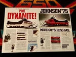 75 Omc Snowmobile Poster Evinrude Skimmer Johnson Jx Vintage Sled /. Fixed Price $21.88.