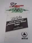 Arctic Cat Snowmobile Parts Manual 1992 Cougar Coem # 2254-744. Fixed Price $14.99.