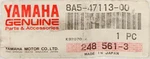 Yamaha Plate (pack Of 2) Part Number 8A5-47113-00. Fixed Price $12.99.