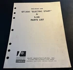 1968 Rupp Sno-sport GT-300 Electric Start & S-281 Parts List Supplement Manual. Fixed Price $12.99.