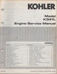 Kohler Engines K341L, TP-1152/640 Uli Service Manual (443). Fixed Price $19.99.
