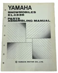 Very Good Used Vintage Yamaha EL433B Snowmobile Parts Assembling Manual. Fixed Price $27.99.