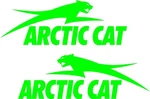 Arctic Cat Decals 6",9",12" Opposite Leaping Choose Color Snowmobile Sticker. Fixed Price $11.99.