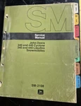 John Deere 340 440 Cyclone & Liquifire Snowmobile Service Repair Manual SM2108. Fixed Price $149.00.